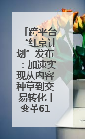 跨平台“红京计划”发布：加速实现从内容种草到交易转化丨变革618