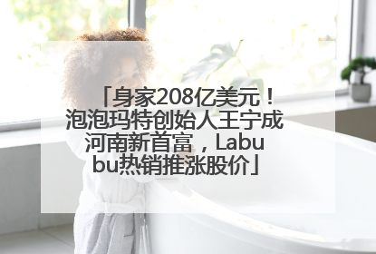 身家208亿美元！泡泡玛特创始人王宁成河南新首富，Labubu热销推涨股价