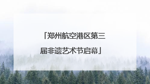 郑州航空港区第三届非遗艺术节启幕