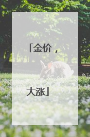 金价，大涨