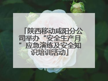 陕西移动咸阳分公司举办“安全生产月”应急演练及安全知识培训活动
