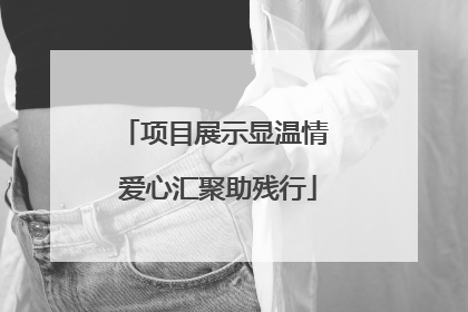 项目展示显温情 爱心汇聚助残行
