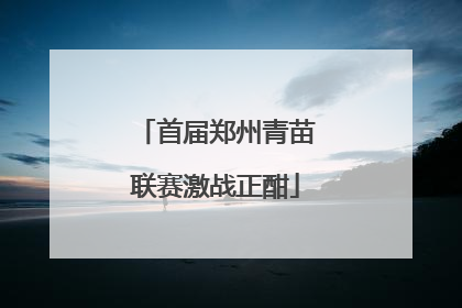 首届郑州青苗联赛激战正酣