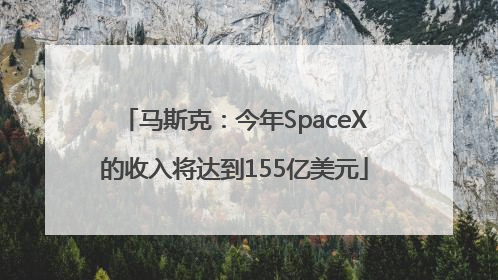 马斯克：今年SpaceX的收入将达到155亿美元