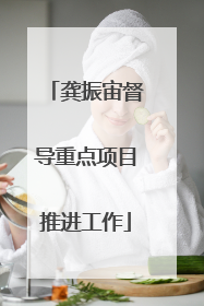 龚振宙督导重点项目推进工作