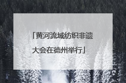 黄河流域纺织非遗大会在德州举行