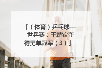（体育）乒乓球——世乒赛：王楚钦夺得男单冠军（3）