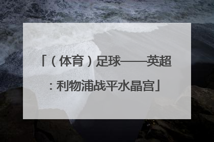 （体育）足球——英超：利物浦战平水晶宫