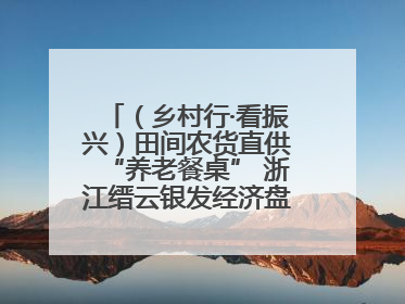 （乡村行·看振兴）田间农货直供“养老餐桌” 浙江缙云银发经济盘活山区资源