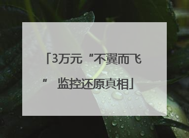 3万元“不翼而飞” 监控还原真相
