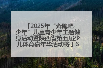2025年“奔跑吧·少年”儿童青少年主题健身活动暨陕西省第五届少儿体育嘉年华活动将于6月14日正式举办