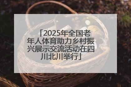 2025年全国老年人体育助力乡村振兴展示交流活动在四川北川举行