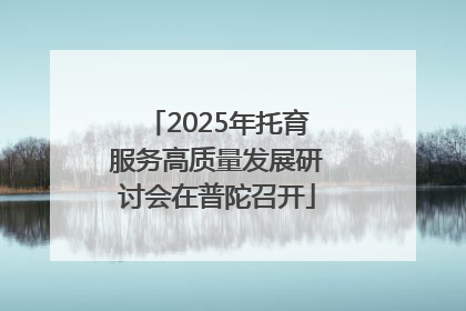 2025年托育服务高质量发展研讨会在普陀召开