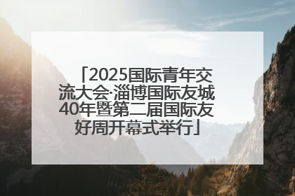 2025国际青年交流大会·淄博国际友城40年暨第二届国际友好周开幕式举行