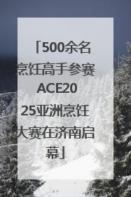 500余名烹饪高手参赛 ACE2025亚洲烹饪大赛在济南启幕