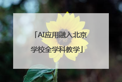 AI应用融入北京学校全学科教学